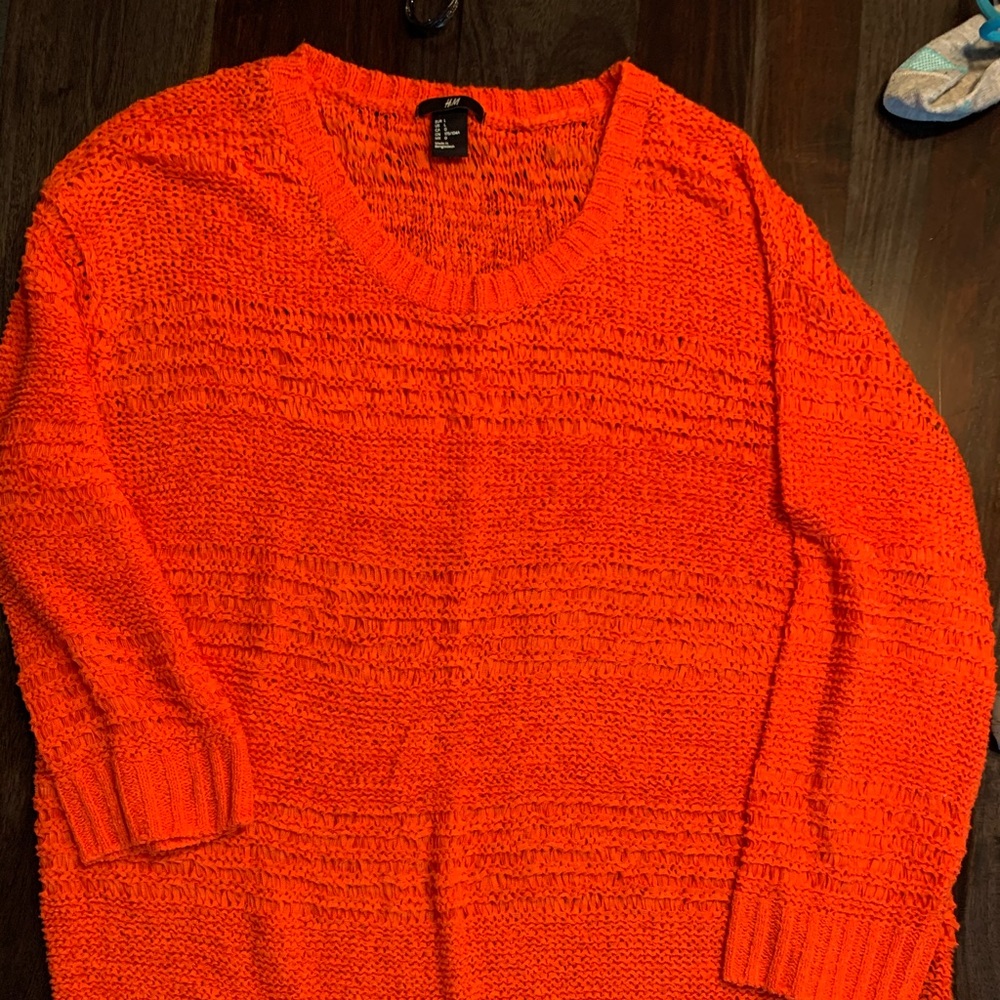 Acrylic long summer sweater